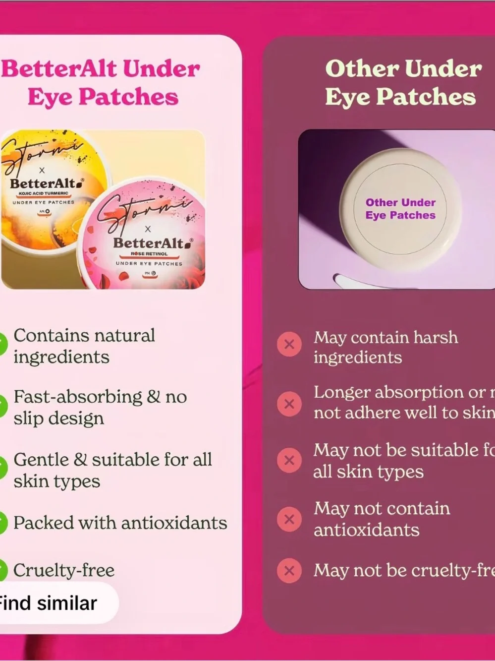 Viral Stormi x BetterAlt Under Eye Patches for AM/PM - 14 pairs